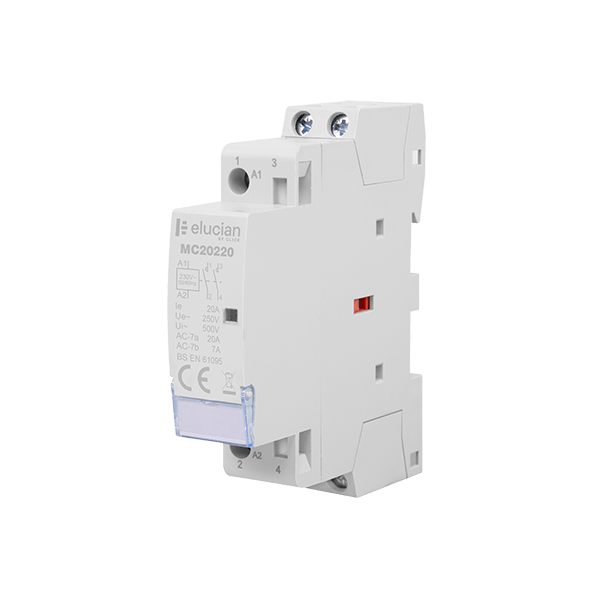 Elucian 20A 2 Pole N/O Modular Contactor