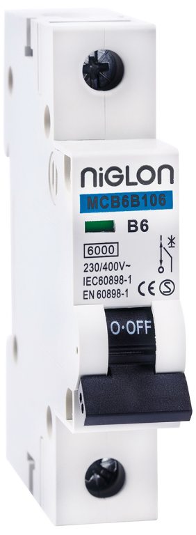 Niglon 6A SP 6kA Type B MCB