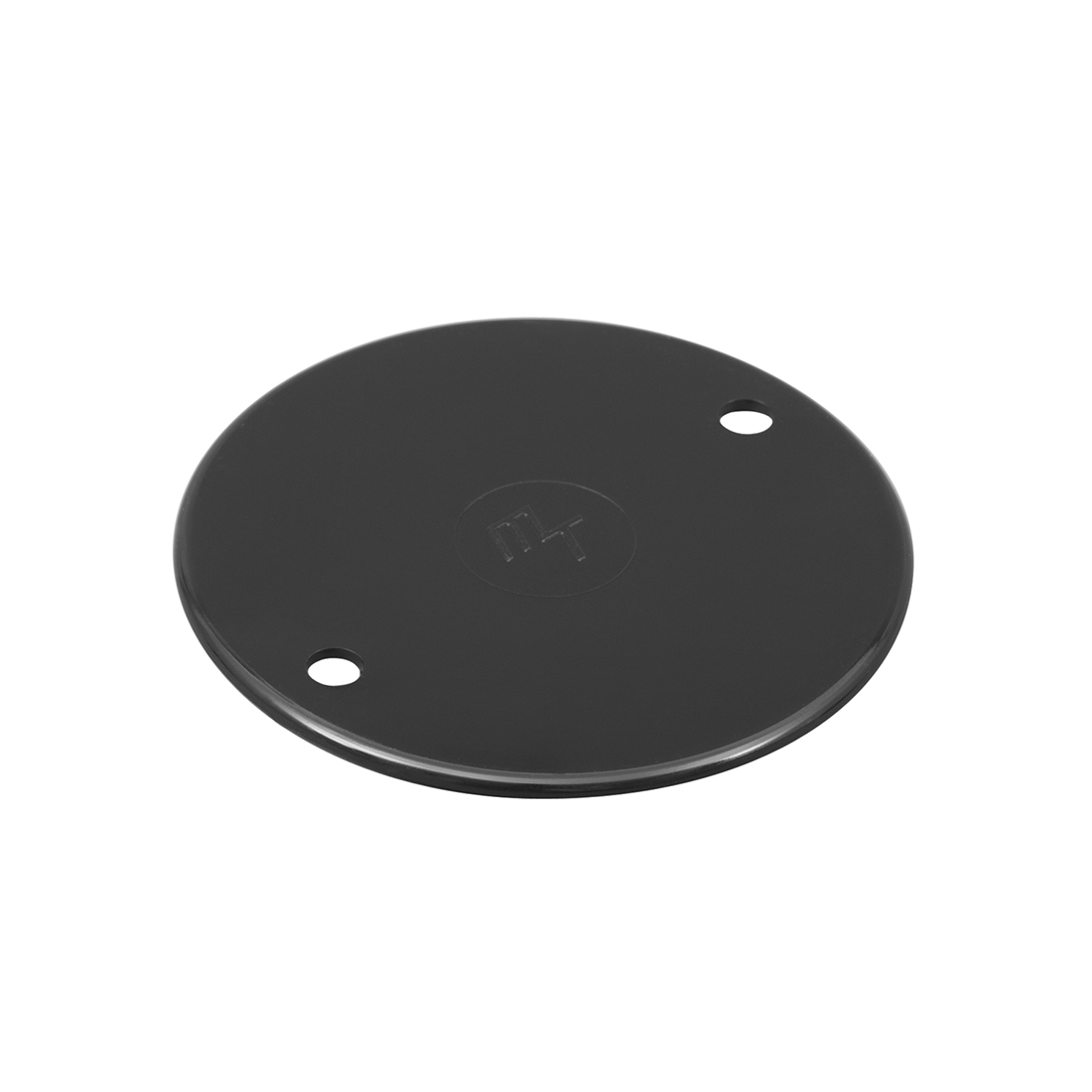 MT PVC 65mm Circular Conduit Box Lid Black
