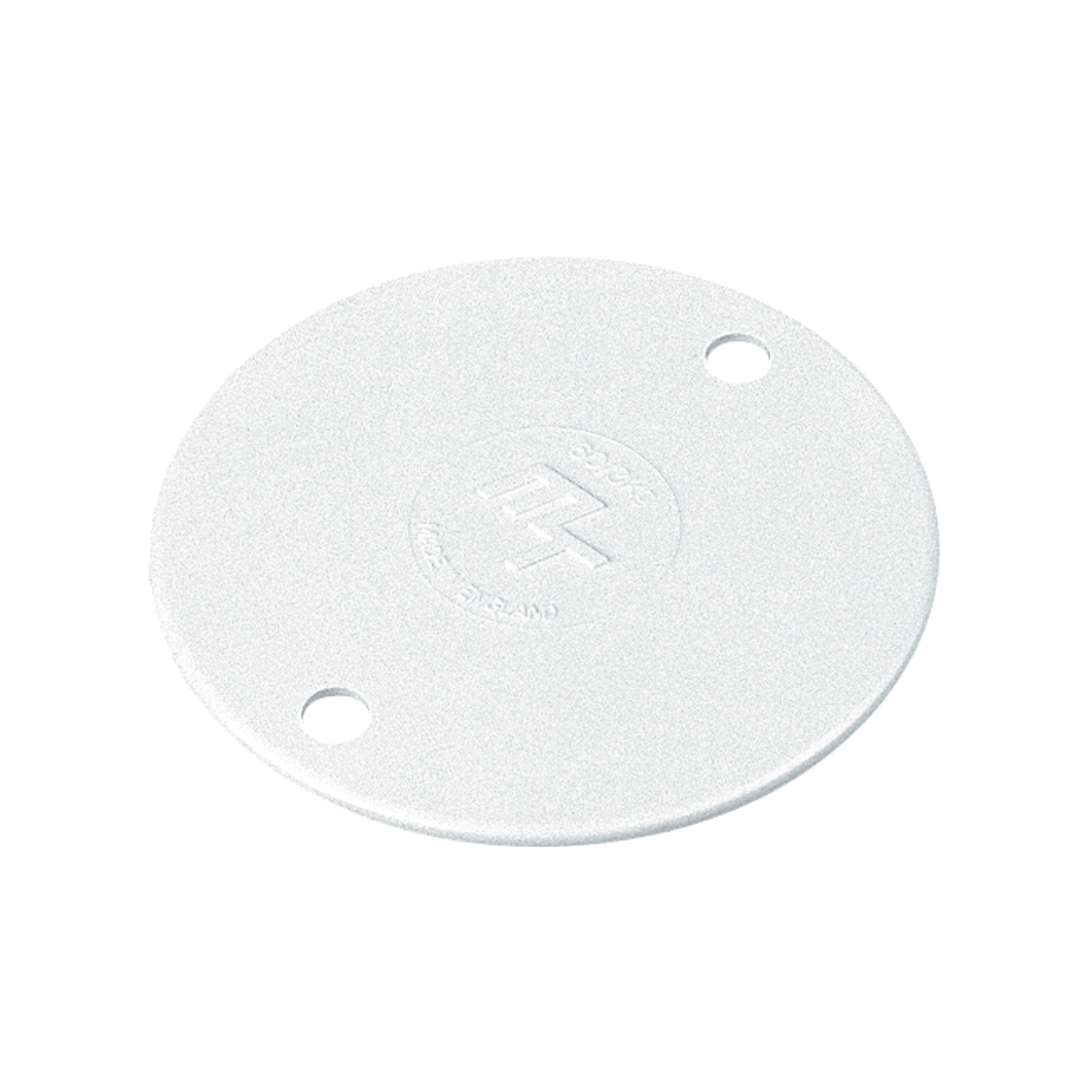 MT PVC 65mm Circular Conduit Box Lid White