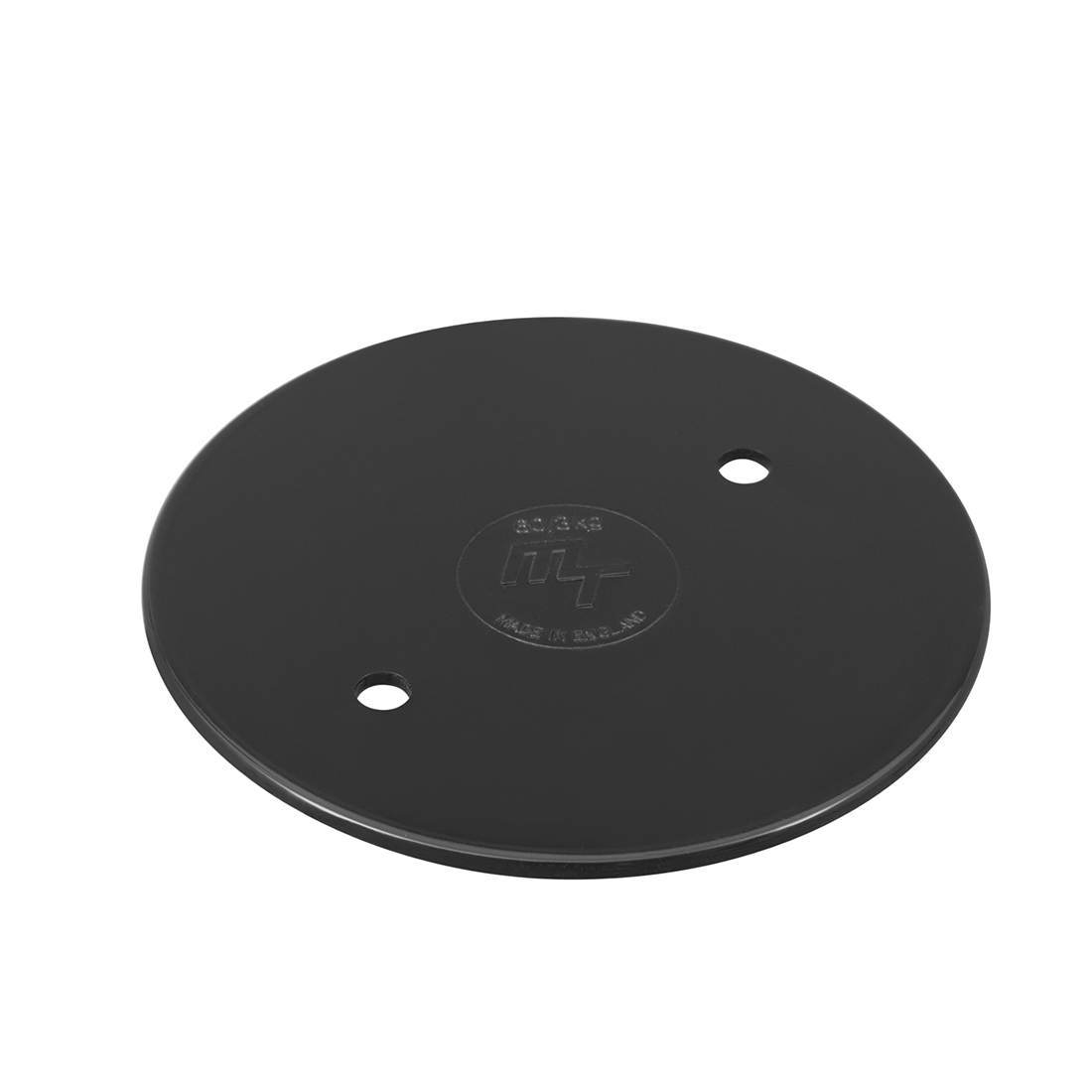 MT PVC Overlapping Circular Conduit Box Lid Black