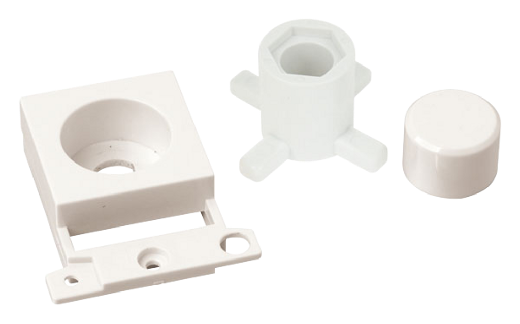 Click Minigrid Dimmer Module Mounting Kit Polar White