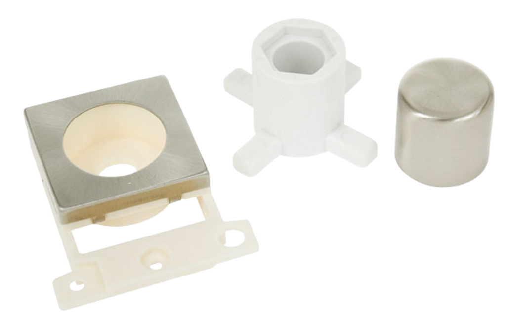 Click Minigrid Dimmer Module Mounting Kit Satin Chrome