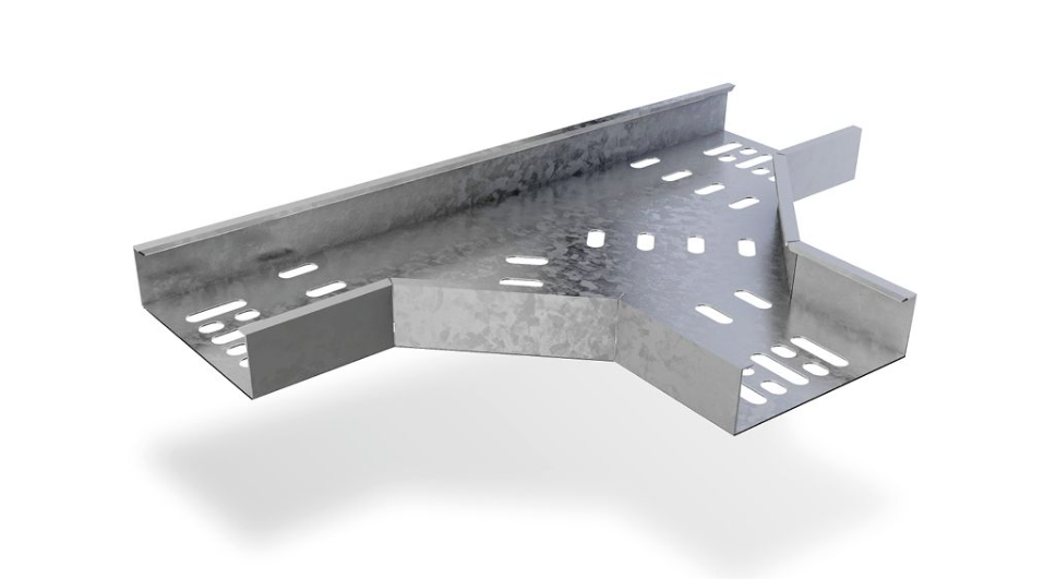 Trench Medium Duty 50mm Flat Tee 25mm Return Flange - Pre Galvanised