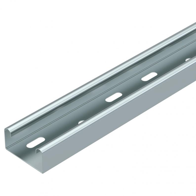 Trench Medium Duty 50mm Cable Tray 25mm Return Flange - Pre Galvanised (3m Length)