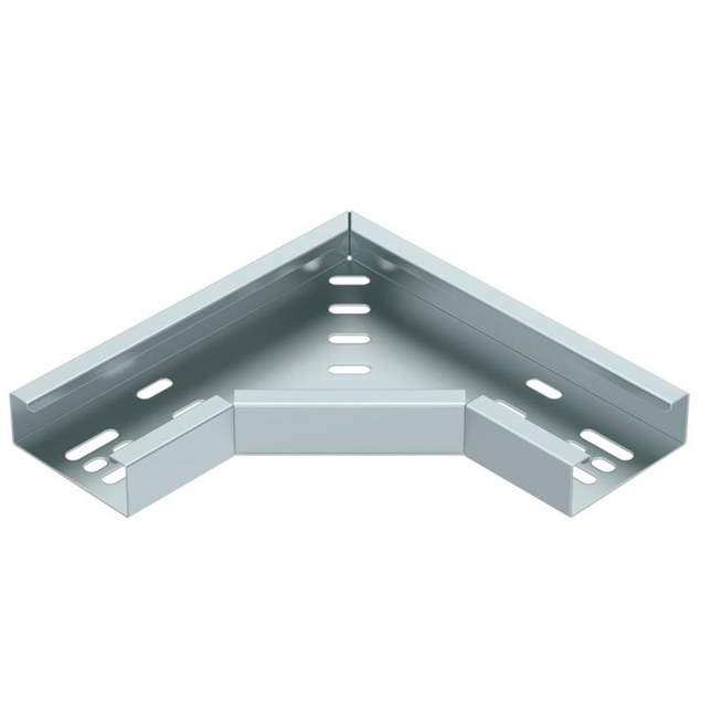 Trench Medium Duty 75mm Flat Bend 25mm Return Flange - Pre Galvanised