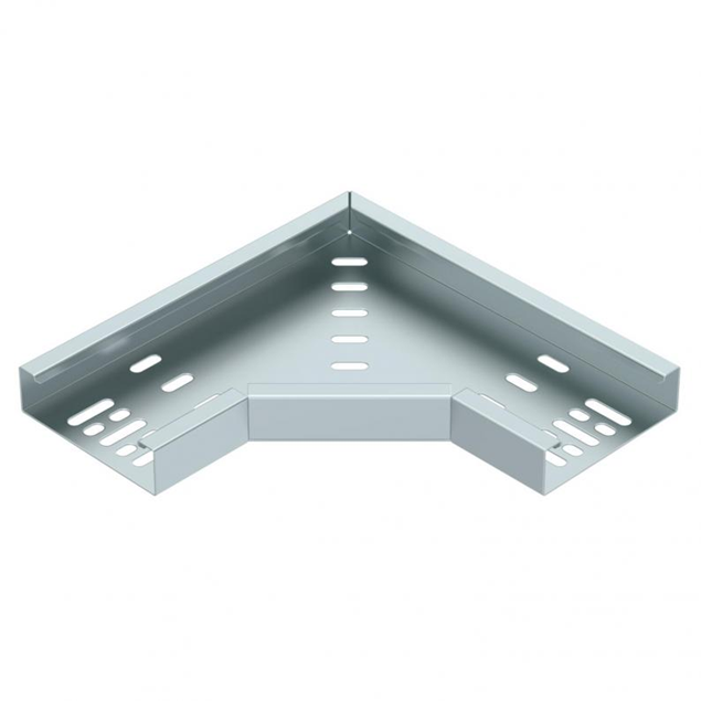Trench Medium Duty 100mm Flat Bend 25mm Return Flange - Pre Galvanised