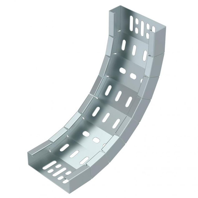 Trench Medium Duty 100mm Internal Bend 25mm Return Flange - Pre Galvanised