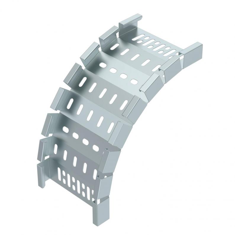 Trench Medium Duty 150mm External Bend 25mm Return Flange - Pre Galvanised