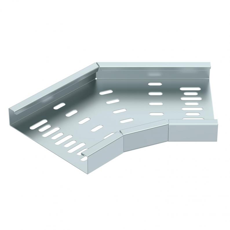 Trench Medium Duty 150mm 45° Flat Bend 25mm Return Flange - Pre Galvanised