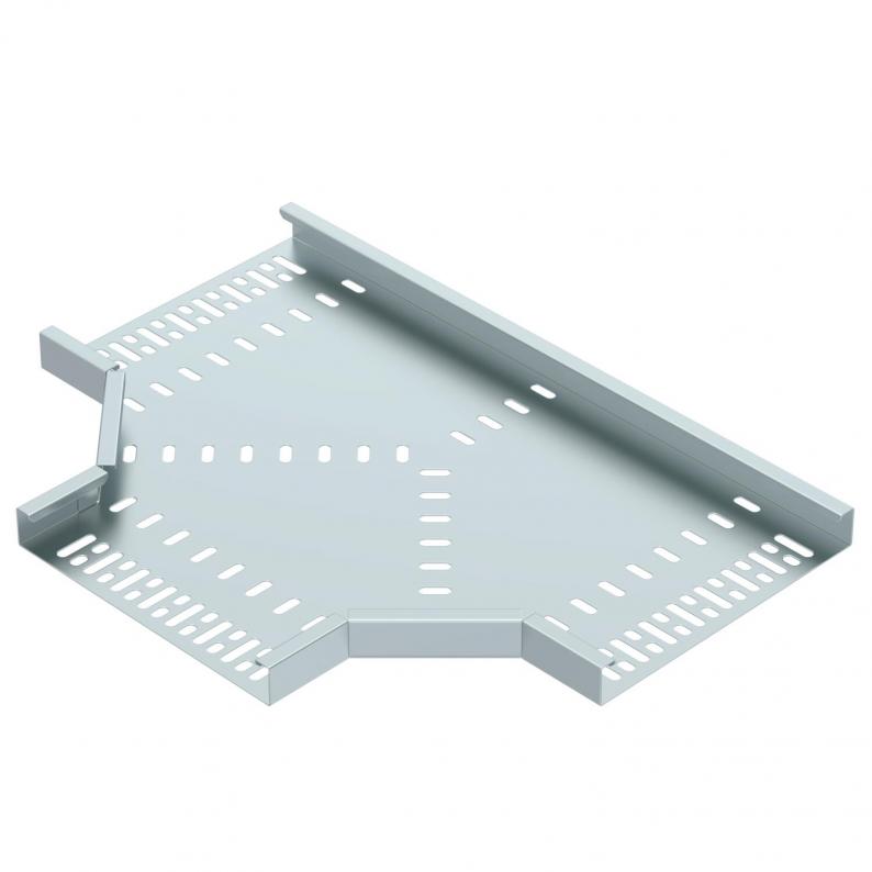 Trench Medium Duty 225mm Flat Tee 25mm Return Flange - Pre Galvanised