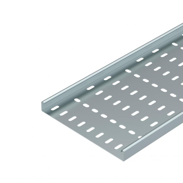Trench Medium Duty 225mm Cable Tray 25mm Return Flange - Pre Galvanised (3m Length)