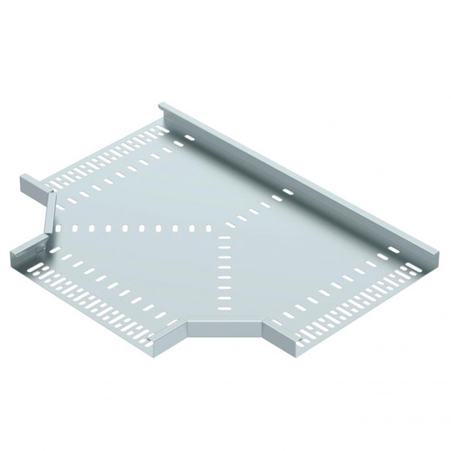 Trench Medium Duty 300mm Flat Tee 25mm Return Flange - Pre Galvanised