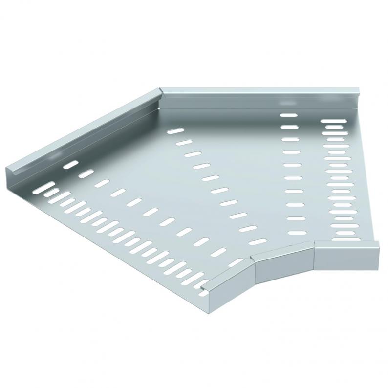 Trench Medium Duty 300mm 45° Flat Bend 25mm Return Flange - Pre Galvanised