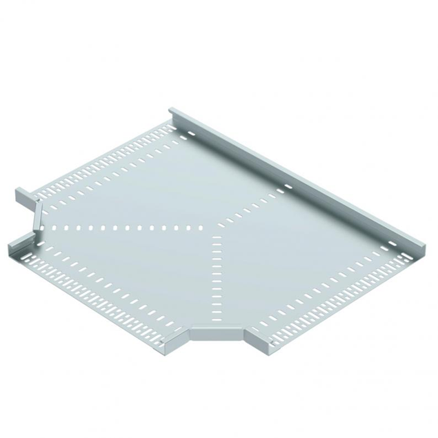 Trench Medium Duty 450mm Flat Tee 25mm Return Flange - Pre Galvanised