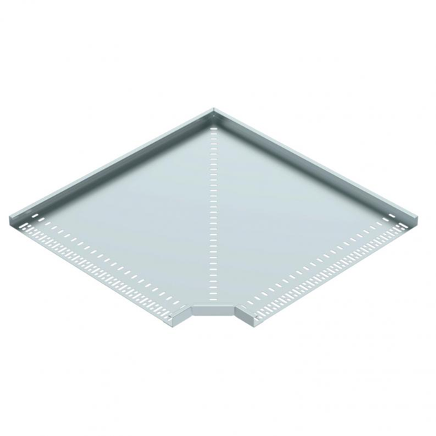 Trench Medium Duty 600mm Flat Bend 25mm Return Flange - Pre Galvanised