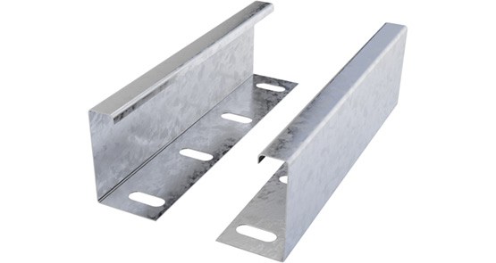 Trench Medium Duty 25mm Return Flange Wrap Couplers - Pre Galvanised (Sold In Pairs)