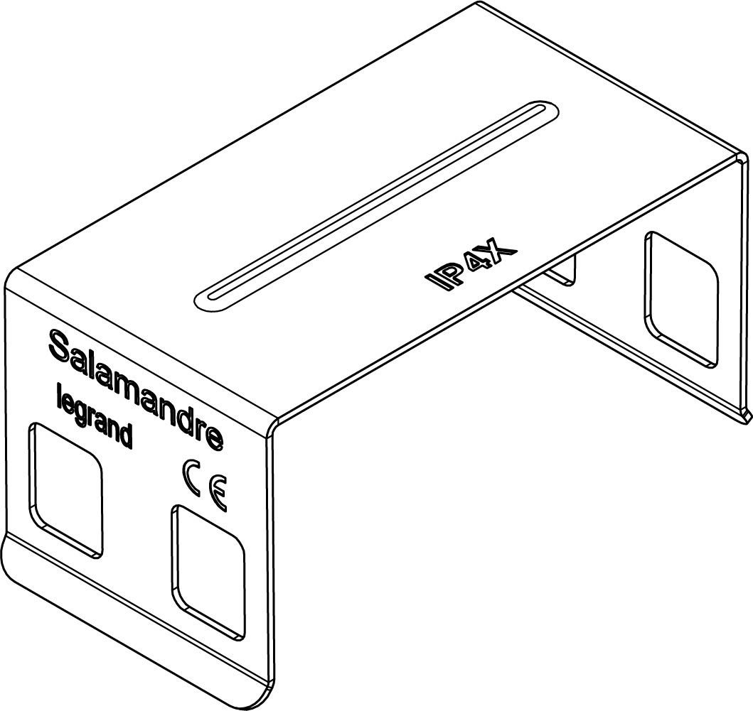 Legrand 75mm IP4X Trunking Cover Strap - Pre Galvanised