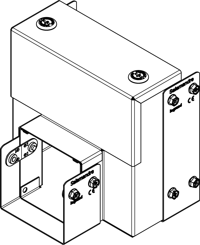 Legrand 100 x 100mm to 75 x 75mm IP4X Trunking Reducer - Pre Galvanised