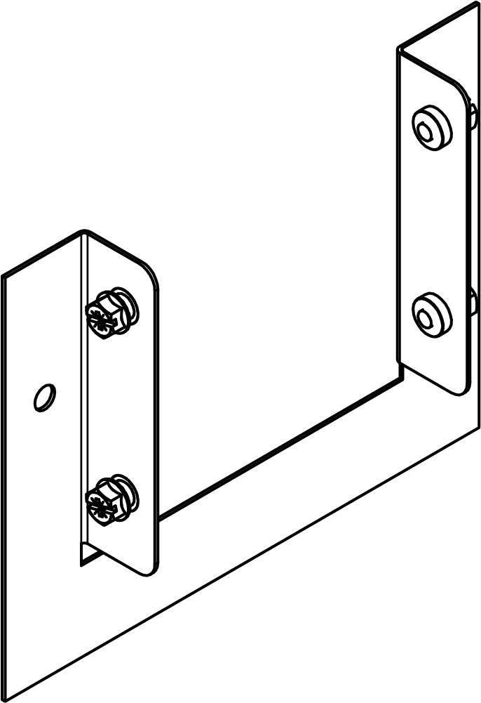 Legrand 75 x 75mm IP4X Trunking Outlet Flange - Pre Galvanised