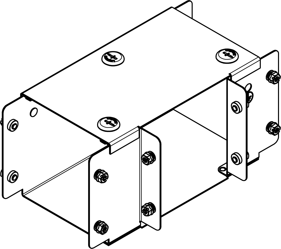 Legrand 100 x 50mm IP4X No Gusset Top Lid Tee - Pre Galvanised