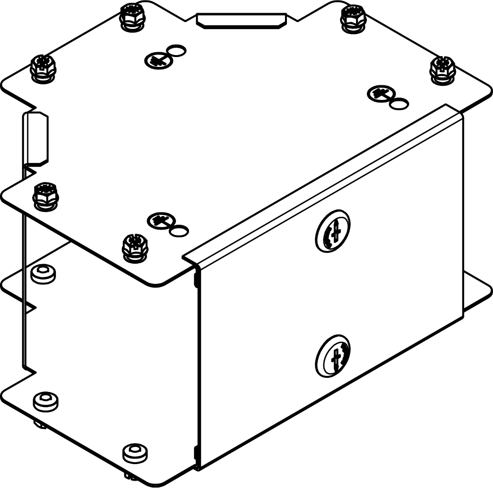 Legrand 100 x 50mm IP4X External Lid Tee - Pre Galvanised