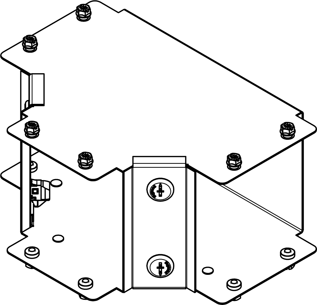 Legrand 100 x 100mm IP4X Internal Lid Tee - Pre Galvanised
