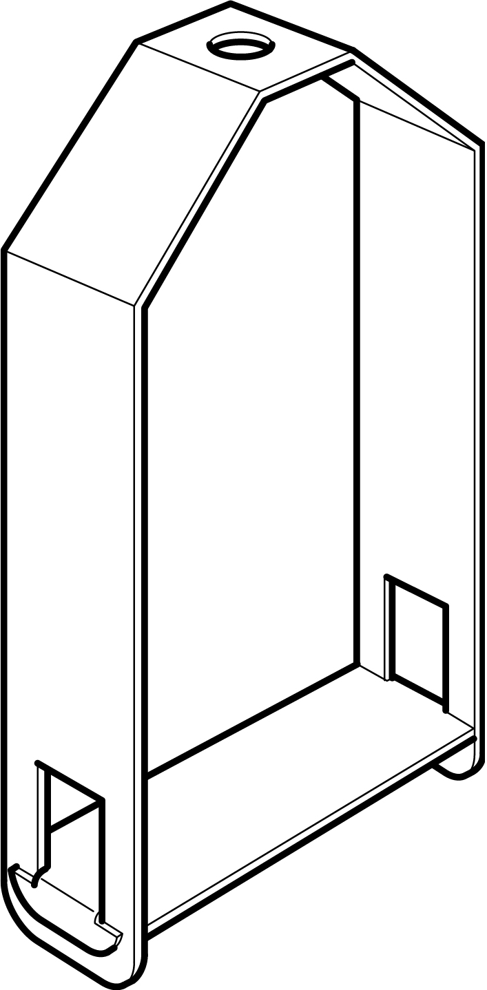 Legrand 100 x 100mm Trunking Stirrup Hanger - Pre Galvanised
