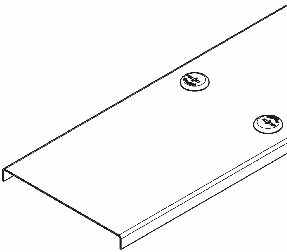 Legrand 150mm Trunking Lid - Pre Galvanised (3m Length)