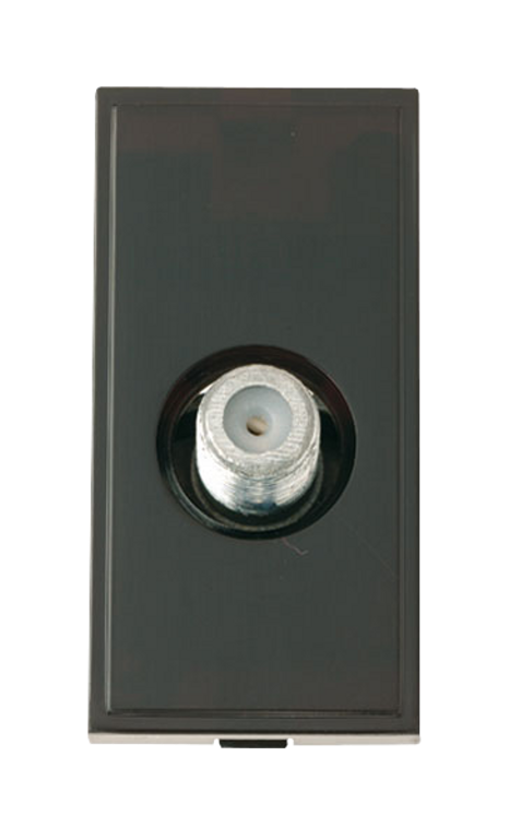 Click New Media 1 Gang Female Satellite Module Black
