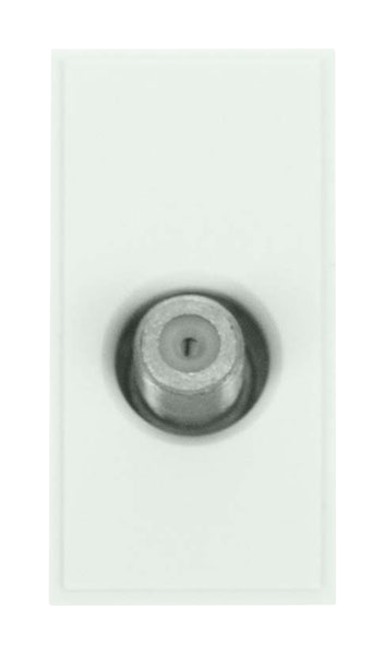 Click New Media 1 Gang Female Satellite Module White