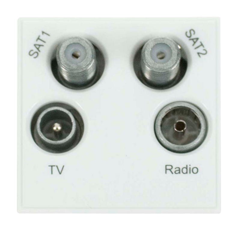 Click New Media Quad TV, Radio And 2 x Satellite Module White