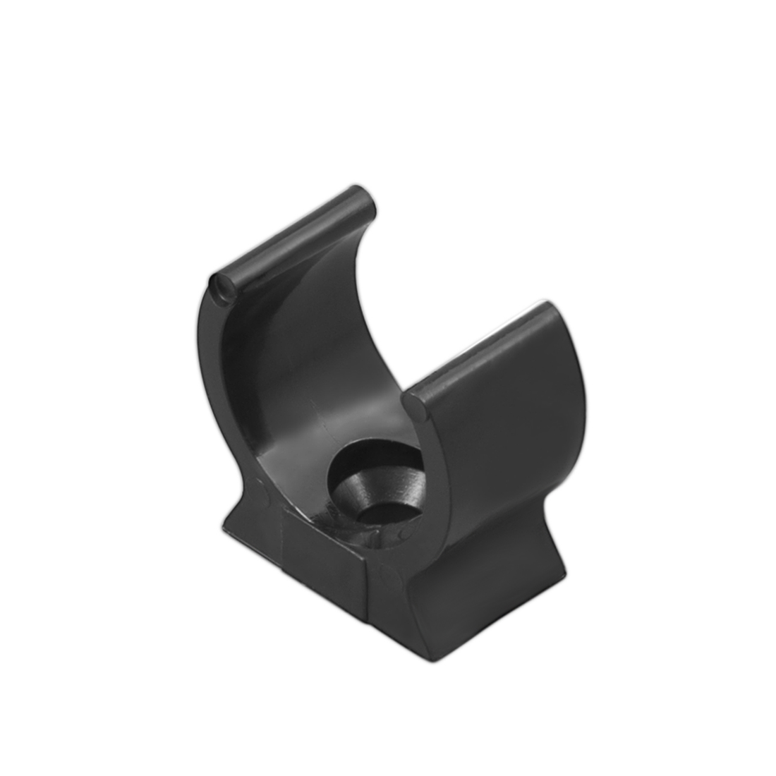 MT 20mm PVC Round U Clip Black