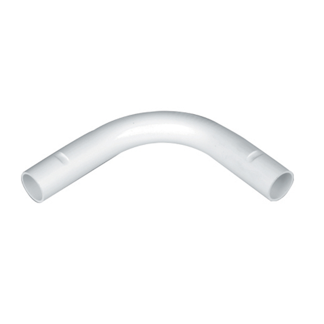 MT 20mm PVC Plain Slow Bend White