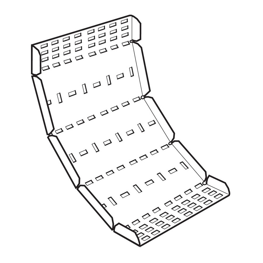Legrand Medium Duty 100mm Adjustable Tray Riser - Pre Galvanised