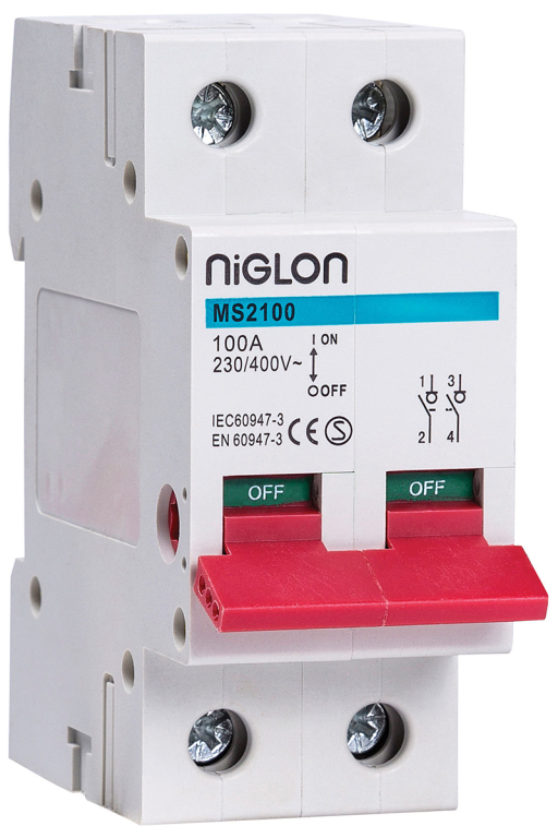 Niglon 100A DP Main Switch Incomer Isolator