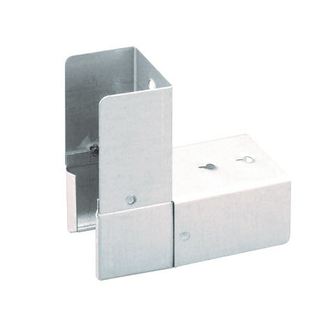 Marshall Tufflex 50 x 50mm Lighting Trunking 2 Way External Lid Coupler - Pre Galvanised