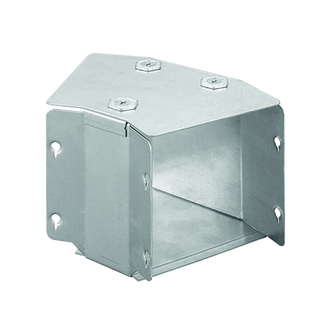 Marshall Tufflex 150 x 100mm 2 Compartment 45° Top Lid Gusset Bend - Pre Galvanised