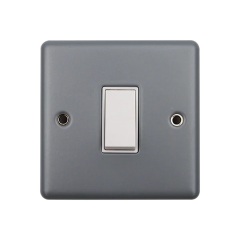 Thrion 10A 1 Gang 2 Way Switch Metal Clad 