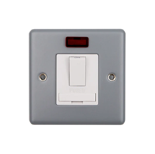 Thrion 13A Switched Fused Spur With Neon Metal Clad 