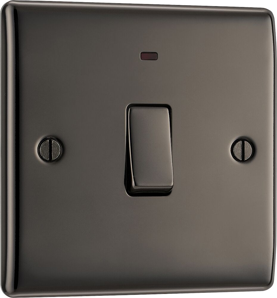 BG Nexus Metal 20A DP Switch With Neon Black Nickel
