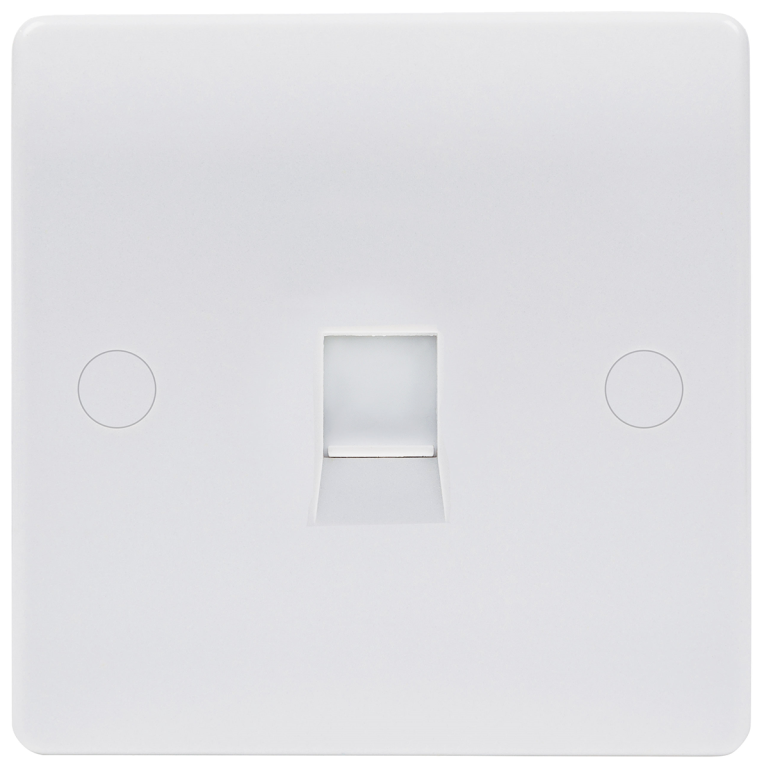 Niglon 1 Gang CAT5 Data Outlet White