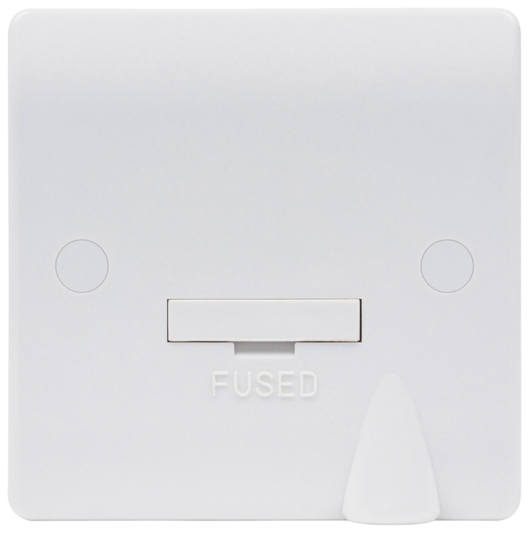 Niglon 13A Unswitched Fused Spur Unit With Flex Outlet White