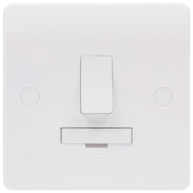 Niglon 13A DP Switched Fused Spur Unit White