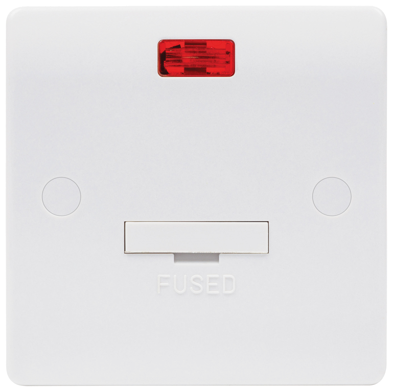 Niglon 13A Unswitched Fused Spur Unit With Neon White