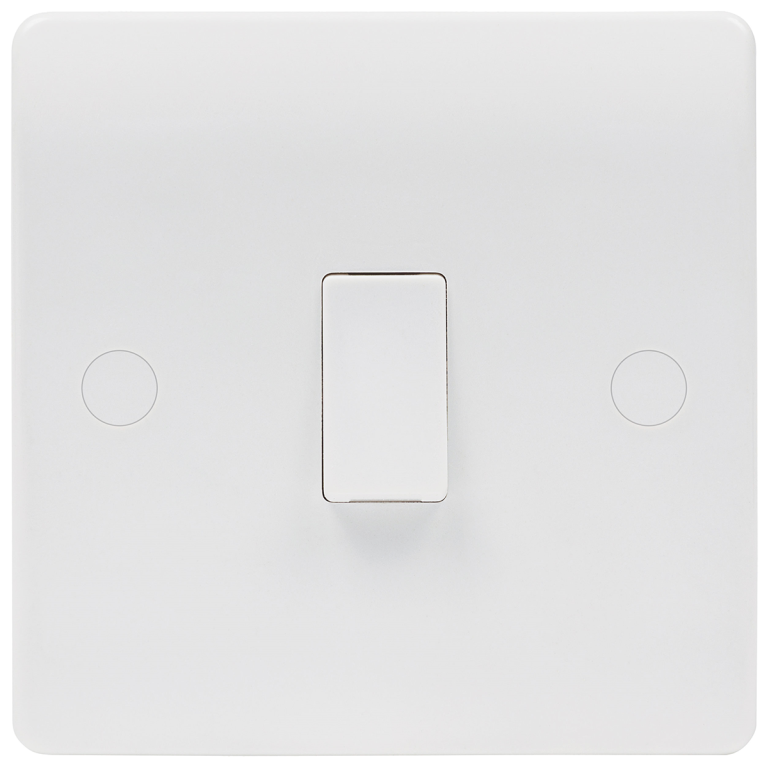 Niglon 1 Gang 20A DP Switch White