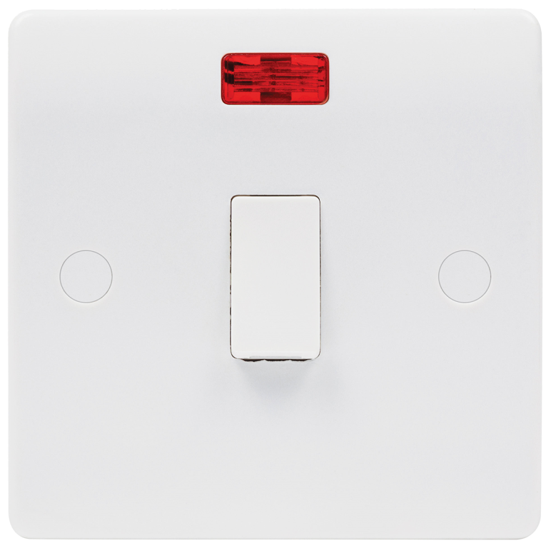 Niglon 1 Gang 20A DP Switch With Neon White