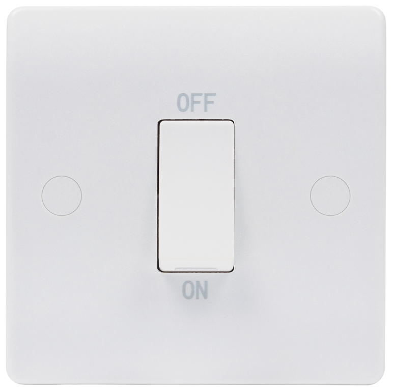 Niglon 1 Gang 45A DP Switch White