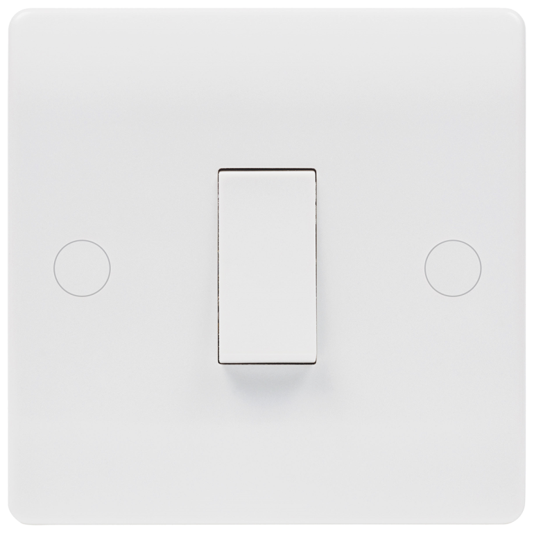 Niglon 1 Gang 1 Way Switch White