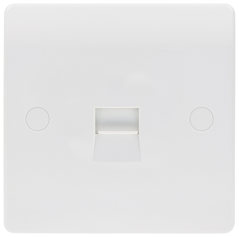 Niglon 1 Gang Master Telephone Socket White